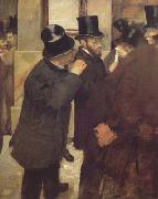 Edgar Degas At the Stock Exchange (mk06) oil on canvas